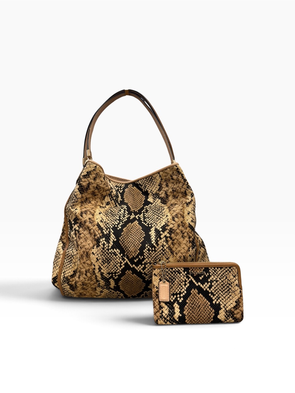 Coach Madison Python Print Phoebe Shoulder Bag & Matching Wallet